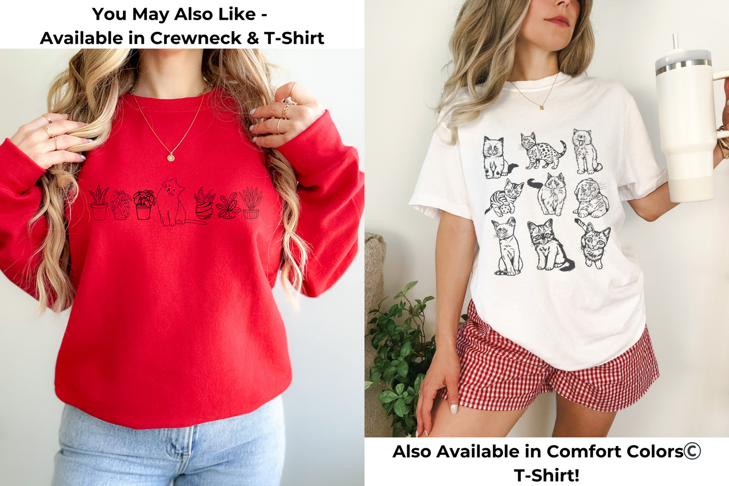 Vintage Cat Gildan Crewneck Sweatshirt