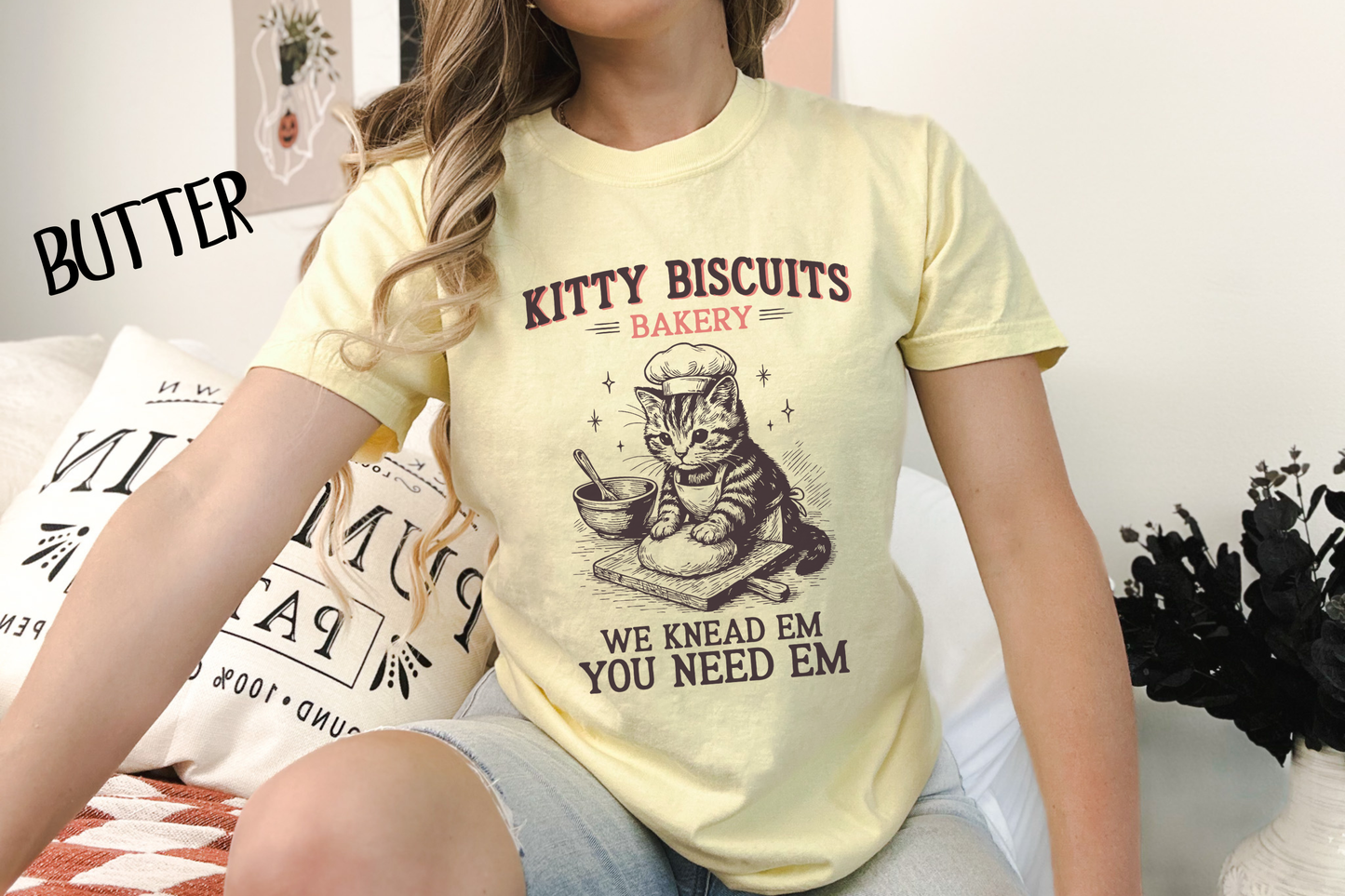 Kitty Biscuits Bakery Comfort Colors Tee