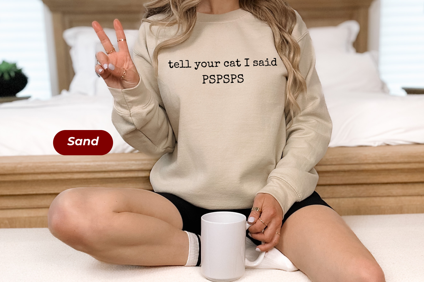 Tell Your Cat I Said Pspsps Gildan Crewneck Sweatshirt