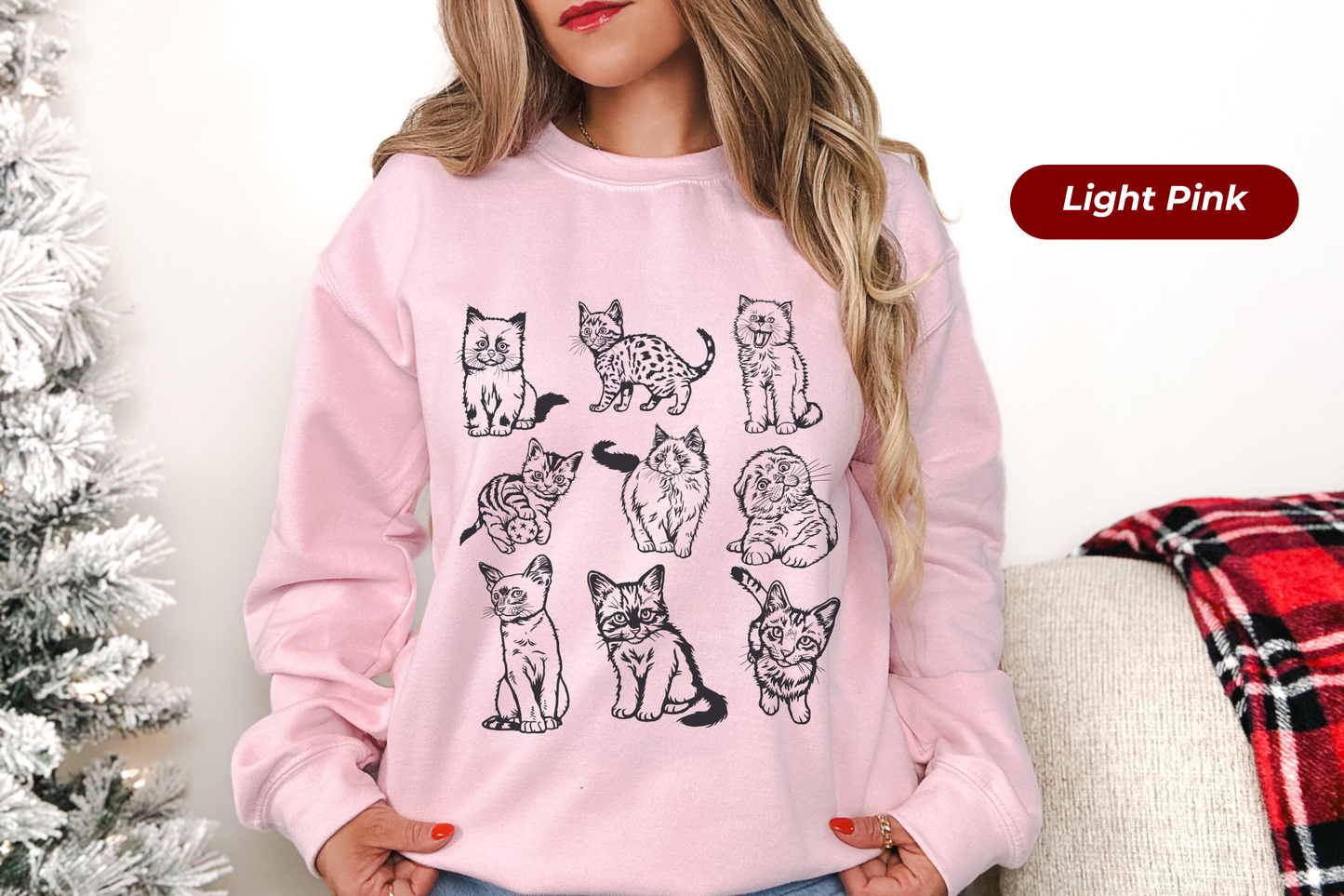 Vintage Cat Gildan Crewneck Sweatshirt
