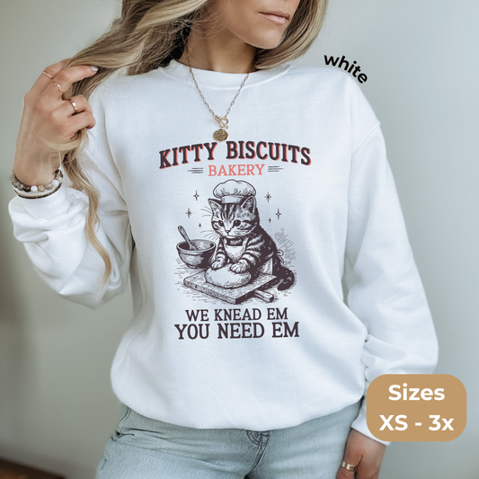 Kitty Biscuit Bakery Gildan Crewneck Sweatshirt