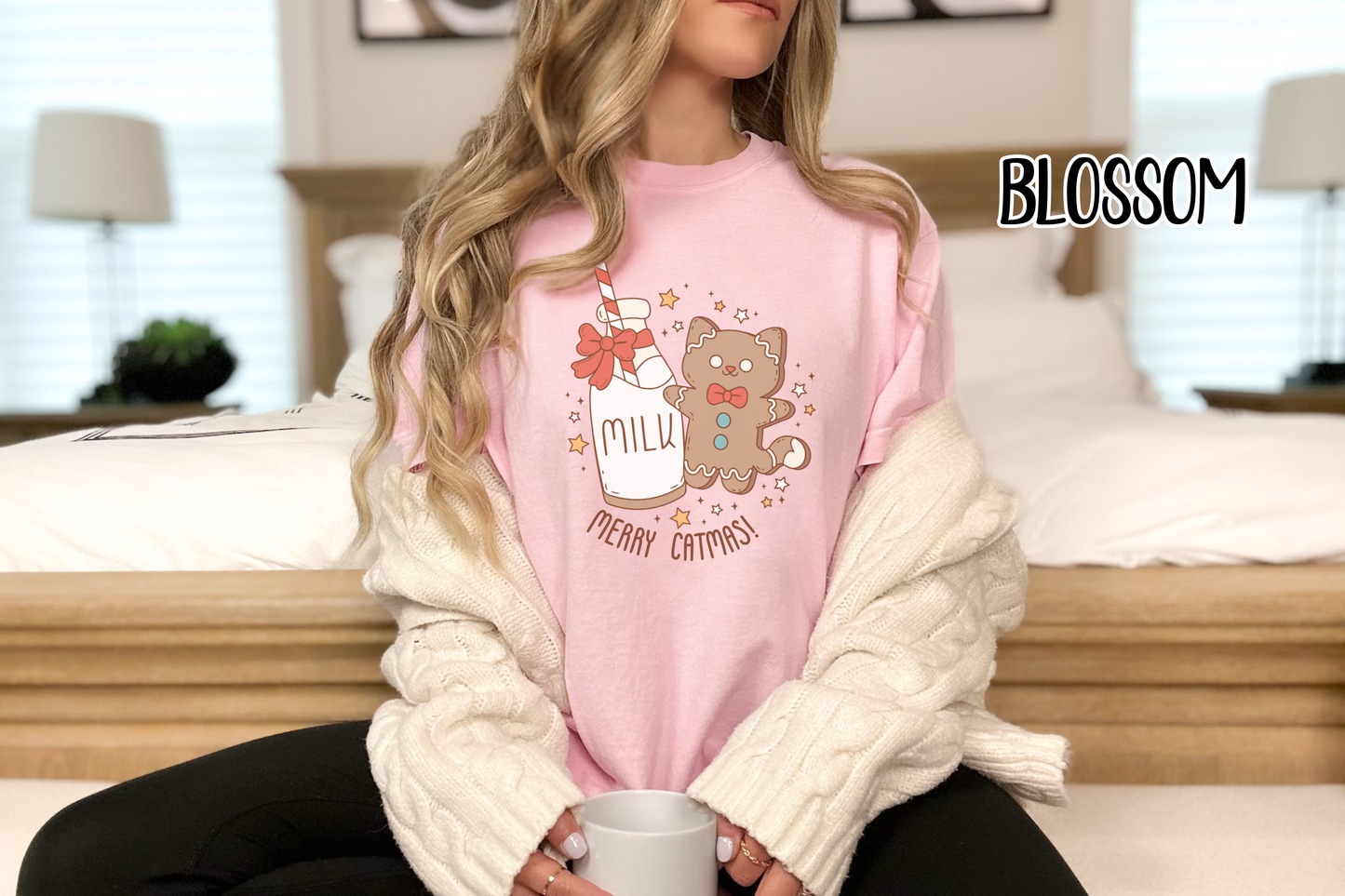 Milk and Cookie Cat Comfort Colors TShirt