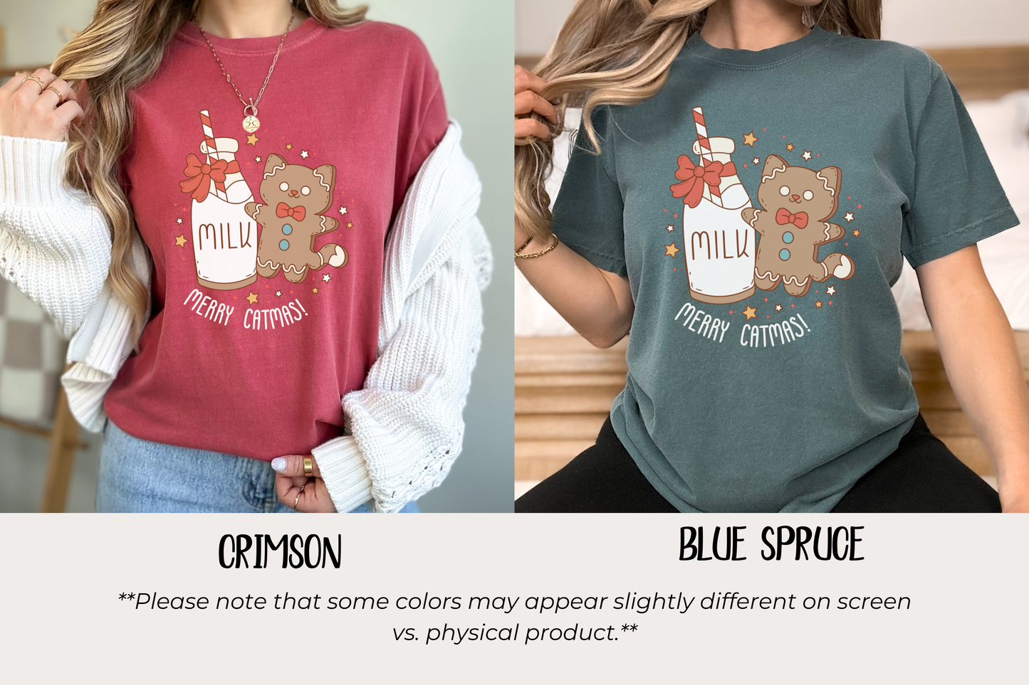Milk and Cookie Cat Comfort Colors TShirt