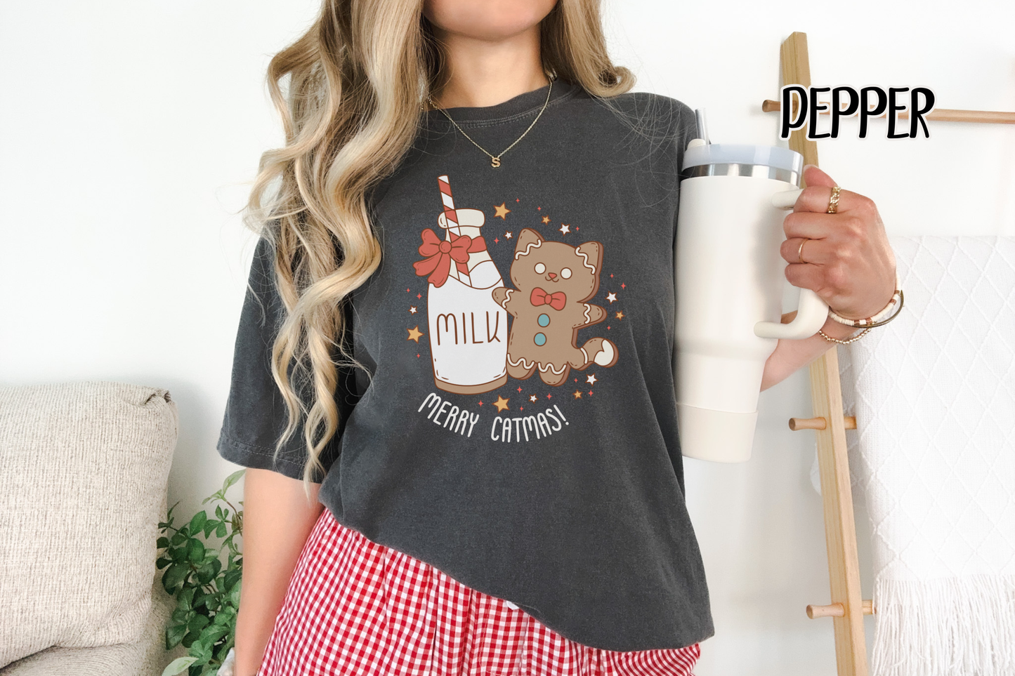 Milk and Cookie Cat Comfort Colors TShirt