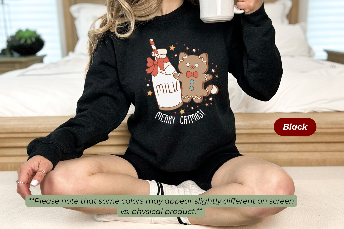 Milk & Cookie Cat Gildan Crewneck Sweatshirt