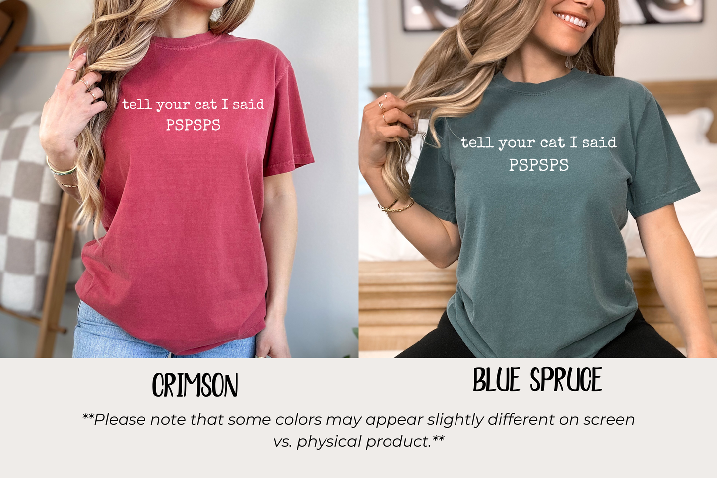 Cat Lover Gift Funny Tshirt Cat Saying Joke Perfect Birthday Present Holiday Gift Cat Owner Apparel Pspsps Text Humor Print Cotton Fabric Comfortable Fit Multiple Colors Available Sizes Small Through Four XL Premium Quality Durable